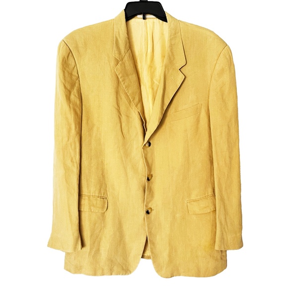 Vintage 70s GUCCI Resort Summer linen Jacket men's blazer Made in Italy. - Picture 1 of 8